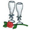 BRIDE AND GROOM GLASSES