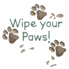 WIPE YOUR PAWS!