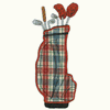 GOLF CLUBS APPLIQUE