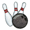 BOWLING BALL AND PINS