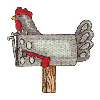 CHICKEN MAILBOX