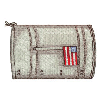 USA FLAG MAILBOX