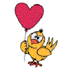 CHICK WITH BALLOON