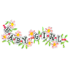 FLORAL BABY GIRL BORDER