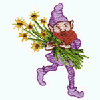 PIXIE CARRYING FLOWERS