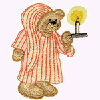 BEAR WITH CANDLE
