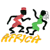 AFRICA LOGO WITH DANCERS