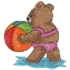 BEAR WITH BEACH BALL