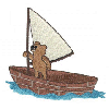 BEAR ON A BOAT