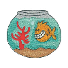 FISH W/FISH BOWL