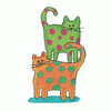 TWO CATS W/SPOTS