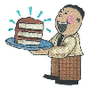 MAN W/ CAKE