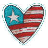 AMERICAN FLAG HEART
