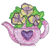 FLORAL HEART TEAPOT