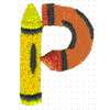 P-CRAYON ALPHABET