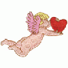 CUPID CARRYING A HEART