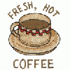 FRESH, HOT COFFEE