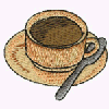 COFFEE CUP AND SPOON