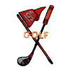 GOLF CLUB AND FLAG