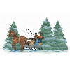 A COUPLE ON A SLEIGH RIDE