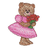 BEAR WITH ROSES