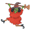 WITCH WITH BROOM