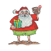 SANTA CLAUS WITH GIFTS