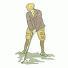 MAN PLAYING GOLF