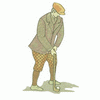 MAN GOLFER