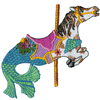 CAROUSEL MERMAID HORSE