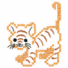 CROSS STITCH TIGER