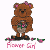 FLOWER GIRL TEDDY BEAR