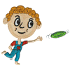 BOY WITH FRISBEE
