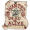 WANTED DEAD OR ALIVE SIGN
