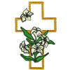 EASTER LILY CROSS