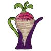 RADISH TEAPOT