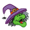 WITCH WITH SPIDER ON HAT