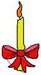 Candle And Ribbon