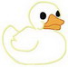 rubber duckie applique freebie