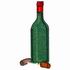 Wine Bottle & Corkscrew
