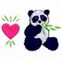 Panda w/ Heart