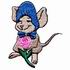 Mouse w/Rose