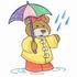 Mrs. Teddy in the Rain