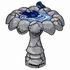 Stone Flower Birdbath