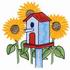 Sunflowers Birdhouse