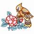 Cedar Waxwing & Wild Roses