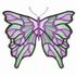 Lavender & Green Butterfly