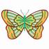 Green Striped Butterfly