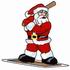 Baseball Santa