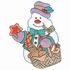 Snowman w/ Cookies